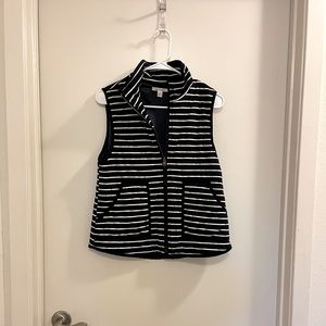 Blue striped vest